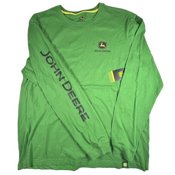 John Deere Green Long Sleeve Core Graphic Tee - Picture 2 of 15